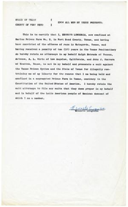 Affidavit from Ernesto Longoria