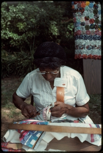 Atlanta, Georgia, 1988: National Black Arts Festival. African American quiltmakers