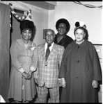 Dr. Josie Bain, Gilbert Lindsay and others posing together at an event, Los Angeles, 1979