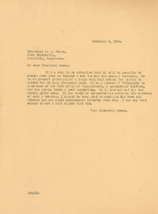 Letter from W. E. B. Du Bois to Fisk University