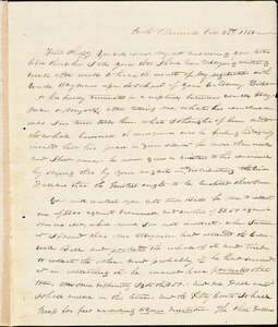 Letter from William P. Weeks, South Berswick, [Maine], to Amos Augustus Phelps, 1828 Oct[ober] 22