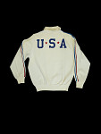 Track and field sweatshirt worn by Sharon Callahan (McKniff) at the1968 Mexico City Olympic Games