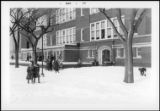 Playing in the Snow at Harrison Elementary School