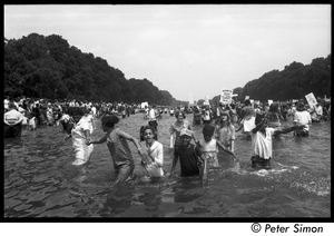 Splashing in the Reflecting Pond during the Poor Peoples’ Campaign Solidarity Day