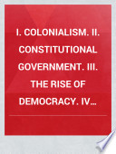 Representative American orations to illustrative American political history