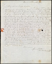 Letter to] My dear Miss Weston [manuscript