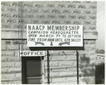 Sign advertising a campaign drive by the NAACP.