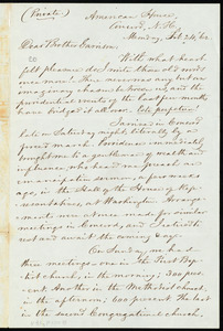 Letter from Charles Wheeler Denison, Concord, N.H., to William Lloyd Garrison, Monday, Feb. 24, [18]62