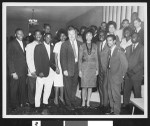 Group photograph of African American men and women, Los Angeles, ca. 1951-1960