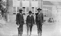 President Halley with two members of his trustees at State Normal School