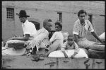 Negro family with supplies in wagon ready to leave for the farm, Saturday afternoon, San Augustine, Texas