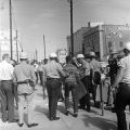 African American male being arrested by police in Selma, Alabama.