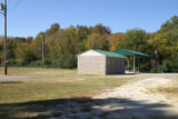 Montgomery High School: pavilion and restroom facilities near the athletic fields