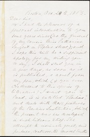 Letter to] Dear Sir [manuscript