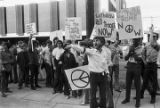 Anti-war demonstration in downtown Birmingham, Alabama.