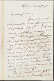 Letter to] My dear Garrison [manuscript