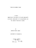 Topics in symbolic logic, 1971