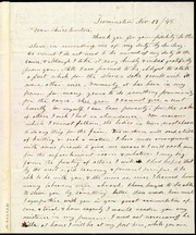 Letter to] Dear Miss Weston [manuscript