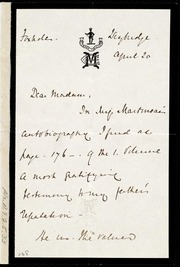 Letter to] Dear Madam [manuscript