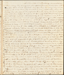 Letter from William P. Weeks, South Berswick, [Maine], to Amos Augustus Phelps, 1828 March 22