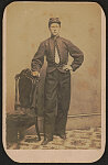 [Sergeant Samuel Hancock of Co. E, 84th New York Infantry Regiment and Co. H, 5th New York Veteran Infantry Regiment in uniform]