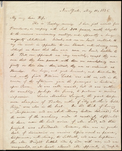 Letter from William Lloyd Garrison, New York, to Helen Eliza Garrison, May 10, 1836