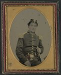 [Jesse Sharpe Barnes, later captain of Co. F, 4th North Carolina Infantry, in South Carolina militia uniform with sword and pistols]