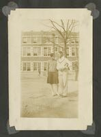 An Unidentified Man and Woman on Campus, 1928