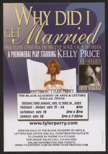 Flyer: Why Did I Get Married?