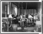 [Pressmen at work in printing shop, Hampton Institute, Hampton, Virginia]