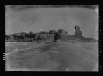 Northern views. Athlit. Crusader castle towers in the sea