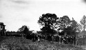 Unidentified group of people walking