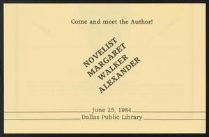 Meet the Author: Novelist Margaret Walker Alexander