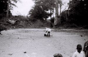 Field Work in Bunce Island, Sierra Leone: The Island Shore at the bottom of the British Slave Castle