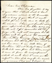 Letter to] Dear Mrs. Chapman [manuscript