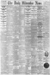 [Front page of the Daily Milwaukee News for October 14, 1871, describing aftermaths of the Chicago fire and the fire on the east shore of Green Bay, Wisc.]