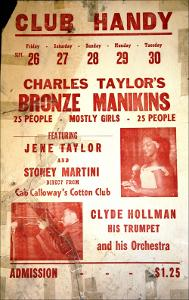 1958 Club Handy Poster - Charles Taylor's Bronze Manikins