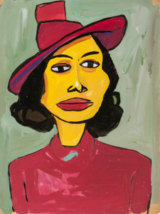 Woman in a Red Hat