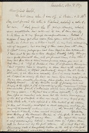 Letter to] Dear friend Webb [manuscript