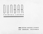 Thumbnail for Handbill for the Dunbar Cocktail Lounge