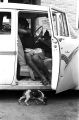 Essie Mae Wilson seated on the passenger's side of a car parked in Newtown, a neighborhood in Montgomery, Alabama.