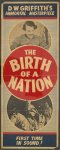 The Birth of a nation, D.W. Griffith's immortal masterpiece--First time in sound