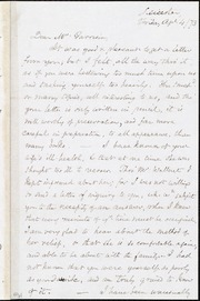 Letter to] Dear Mr. Garrison [manuscript