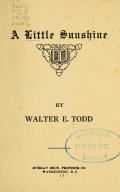 A little sunshine / by Walter E. Todd