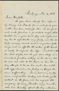 Letter from William Lloyd Garrison, Roxbury, [Mass.], to Wendell Phillips Garrison, Nov. 4, 1868