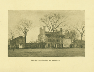 Thumbnail for Exterior view of the Royall House and Slave Quarters, Medford, Mass., undated