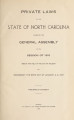 Private laws of the state of North Carolina passed by the General Assembly at its session of ...[1915] Laws, etc.