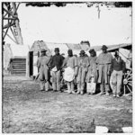 [Bermuda Hundred, Va. African-American teamsters near the signal tower]