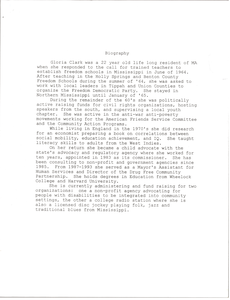 Biography of Gloria Xifaras Clark