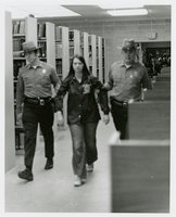 Black student solidarity protest in Wilbur Cross Library